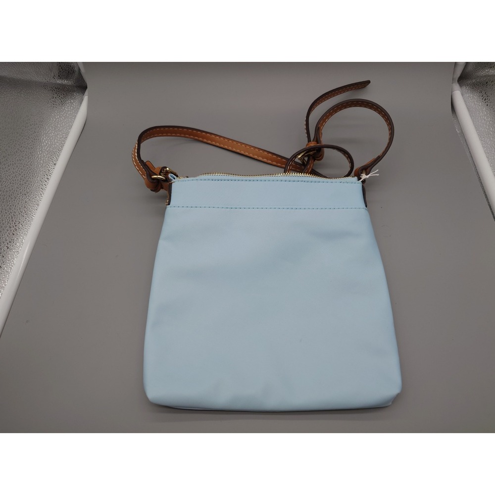 Tommy Hilfiger Light Blue Nylon Crossbody Bag Gold Logo [GNH019191]